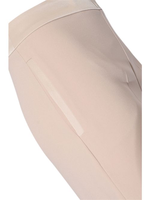 Pantalone in crepe con dettagli in raso Conchiglia D. Exterior | 629055CONC